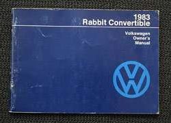 1983 Volkswagen Rabbit Convertible Owner's Manual
