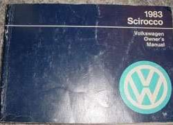 1983 Volkswagen Scirocco Owner's Manual