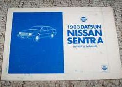1983 Nissan Sentra Owner's Manual