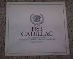 1983 Cadillac Seville Body Foldout Electrical Wiring Circuit Diagrams Manual