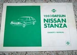 1983 Nissan Stanza Owner's Manual