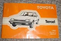 1983 Toyota Tercel Owner's Manual