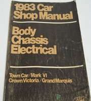 1983 Lincoln Town Car & Mark VI Body, Chassis & Electrical Shop Service Repair Manual