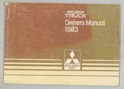 1983 Mitsubishi Truck Owner's Manual