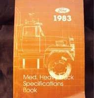 1983 Ford CL-Series Truck Specificiations Manual