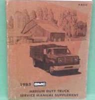 1983 GMC Medium Duty Trucks Service Manual Supplement