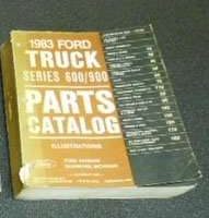 1983 Ford F-600 Truck Parts Catalog Illustrations