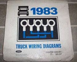 1983 Ford F-Series Truck Large Format Wiring Diagrams Manual