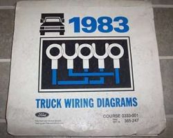 1983 Ford Medium & Heavy Duty Trucks Large Format Wiring Diagrams Manual