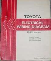 1983 Toyota Truck & Land Cruiser Electrical Wiring Diagram Manual