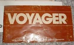 1983 Plymouth Voyager Owner's Manual