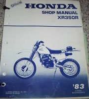 1983 Honda XR350R Motorcycle Shop Service Manual