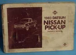 1983 Datsun Nissan Pickup Owner's Manual