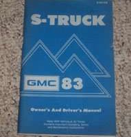 1983 GMC S-Truck & S-15 Jimmy Owner's Manual