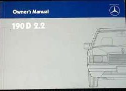1985Mercedes Benz 190D 2.2 Owner's Manual