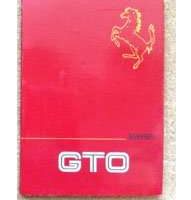 1984 Ferrari 288 GTO Owner's Manual