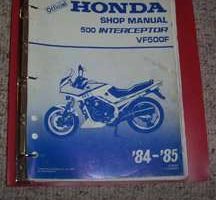 1985 Honda 500 Interceptor VF500F Motorcycle Shop Service Manual
