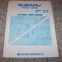 1987 Subaru 1600 Electrical Wiring Diagram Manual