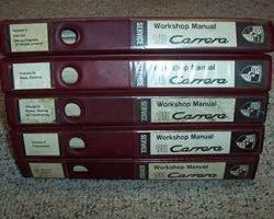 1989 Porsche 911 Carrera Service Workshop Manual Binders