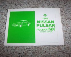 1984 Nissan Pulsar & Pulsar NX Owner's Manual