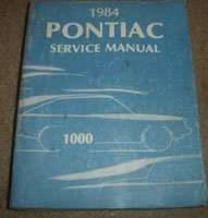 1984 Pontiac 1000 Service Manual