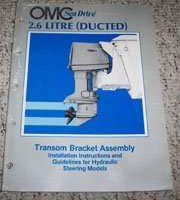 1984 OMC Sea Drive 2.6L Ducted Transom Bracket Assembly Manual