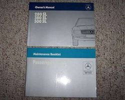 1984 Mercedes Benz 280SL, 380SL & 500SL Euro Models Owner's Manual Set