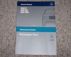 1984 Mercedes Benz 280S, 280SE & 280SEL Models Owner's Manual Set