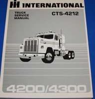 1984 International 4270 & 4370 Transtar Truck Chassis Service Repair Manual CTS-4212