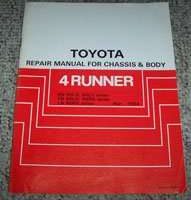 1984 Toyota 4Runner Chassis & Body Repair Manual Supplement