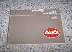 1984 Audi 5000 S Owner's Manual