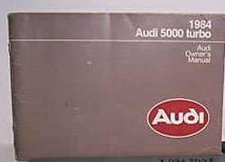 1984 Audi 5000 Turbo Owner's Manual