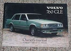 1984 Volvo 760 GLE Owner's Manual