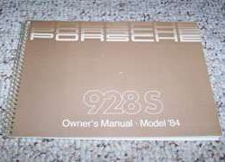 1984 Porsche 928S Owner's Manual