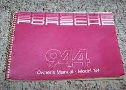 1984 Porsche 944 Owner's Manual