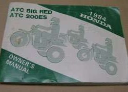 1984 Honda ATC 200ES Big Red ATV Owner's Manual