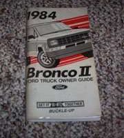 1984 Ford Bronco II Owner's Manual