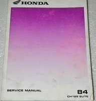 1984 Honda CH125 Elite Scooter Service Manual