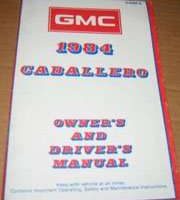 1984 GMC Caballero Owner's Manual