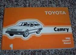 1984 Toyota Camry Owner's Manual