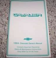 1984 Chevrolet Cavalier Owner's Manual