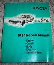 1984 Toyota Celica Supra Service Repair Manual