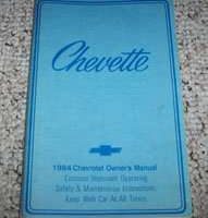 1984 Chevrolet Chevette Owner's Manual