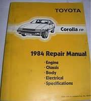 1984 Toyota Corolla FR Service Repair Manual