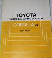 1984 Toyota Corolla FR Electrical Wiring Diagram Manual