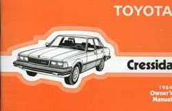 1984 Toyota Cressida Owner's Manual