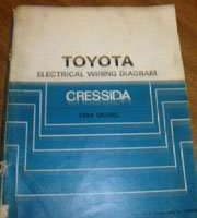 1984 Toyota Cressida Electrical Wiring Diagram Manual