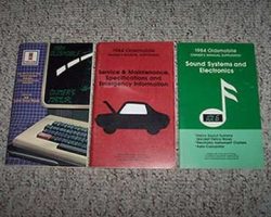 1984 Oldsmobile Delta 88 & Custom Cruiser Owner's Manual Set