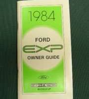1984 Ford EXP Owner's Manual