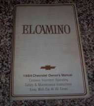 1984 Chevrolet El Camino Owner's Manual